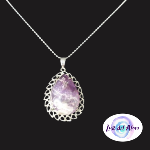 COLLAR CON ESPIRAL AMATISTA